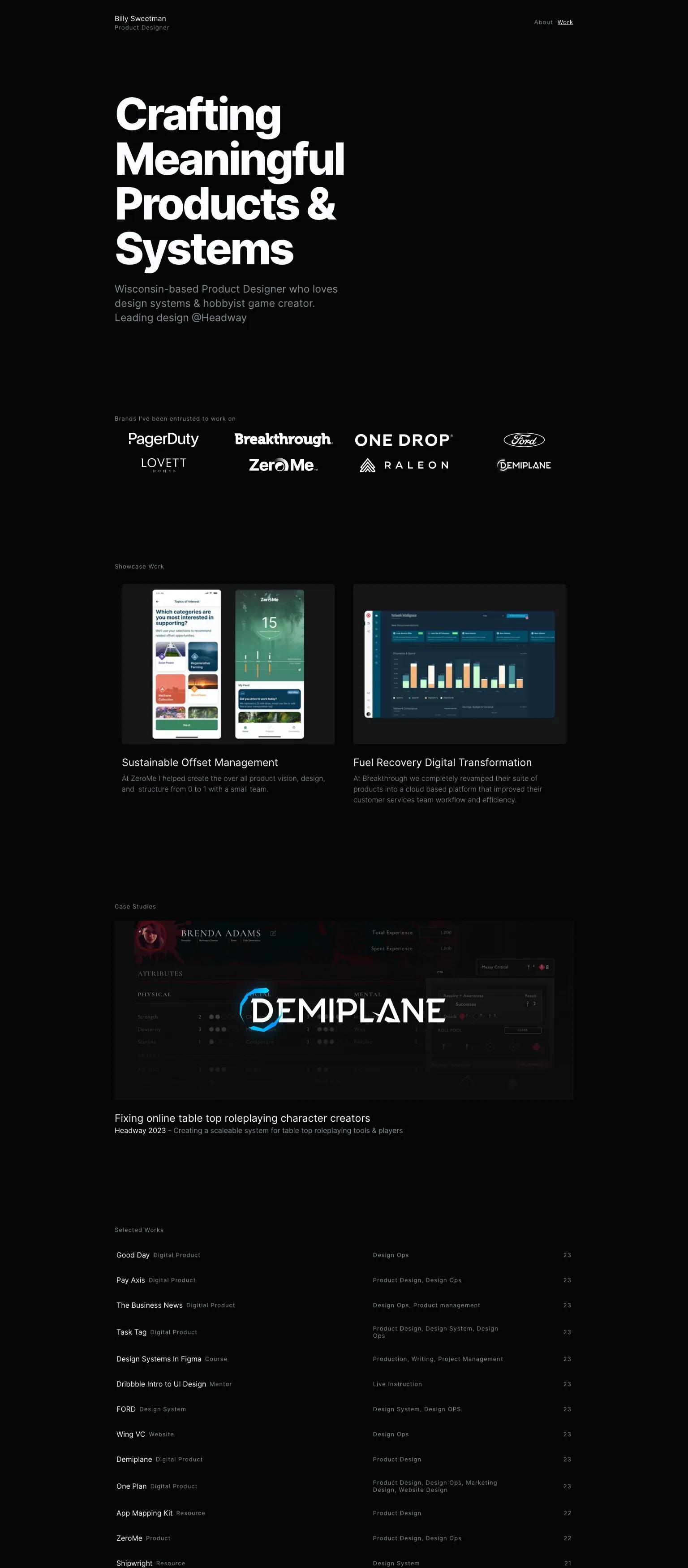 Billy Sweetman screenshot