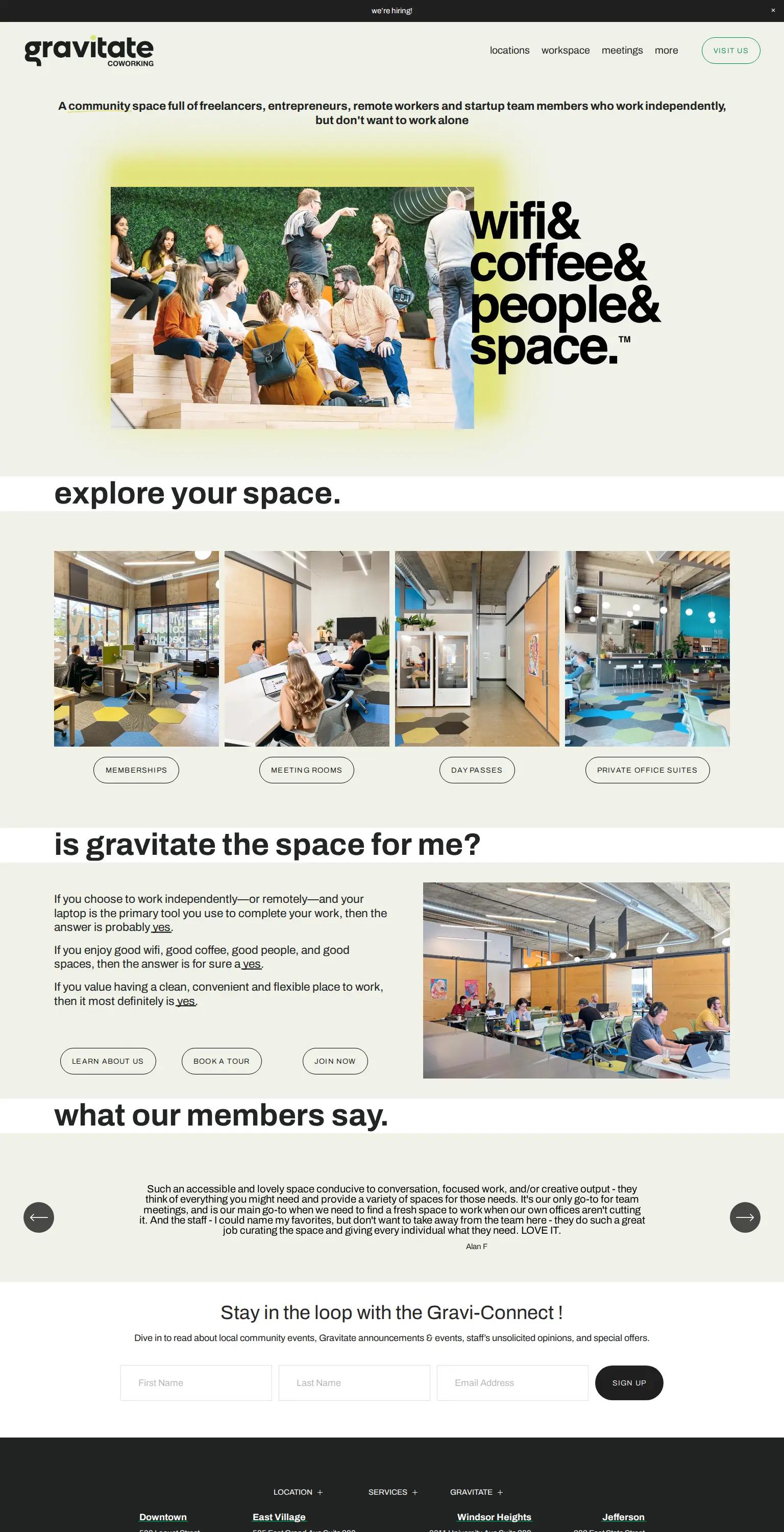 Gravitate Coworking screenshot