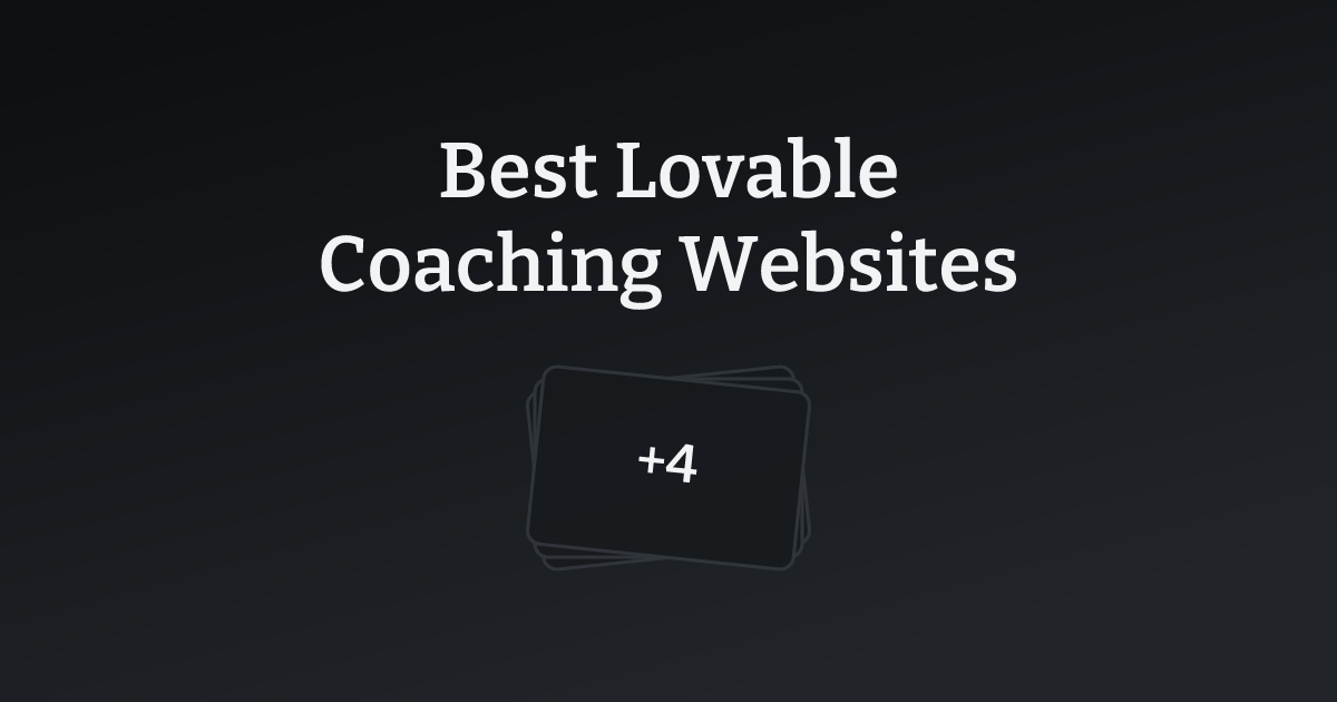 Best Lovable Coaching Websites with count