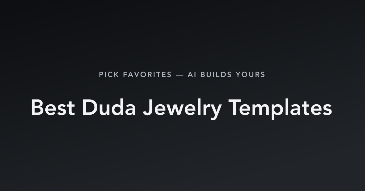Best Duda Jewelry Templates with count