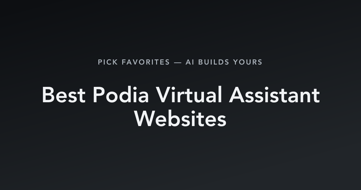 Best Podia Virtual Assistant Websites with count
