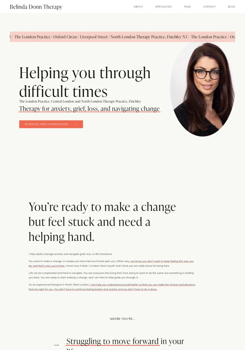 Belinda Donn Therapy screenshot