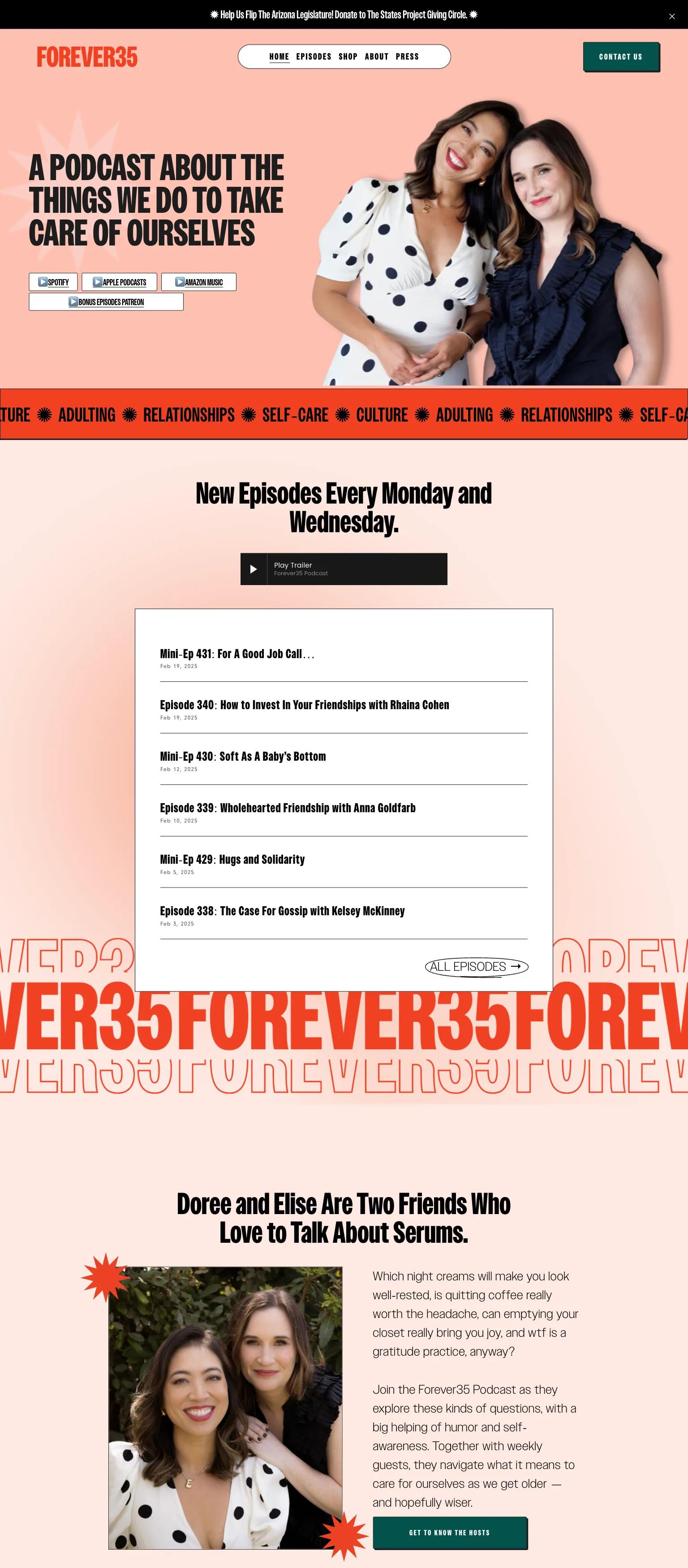 Forever35 Podcast screenshot
