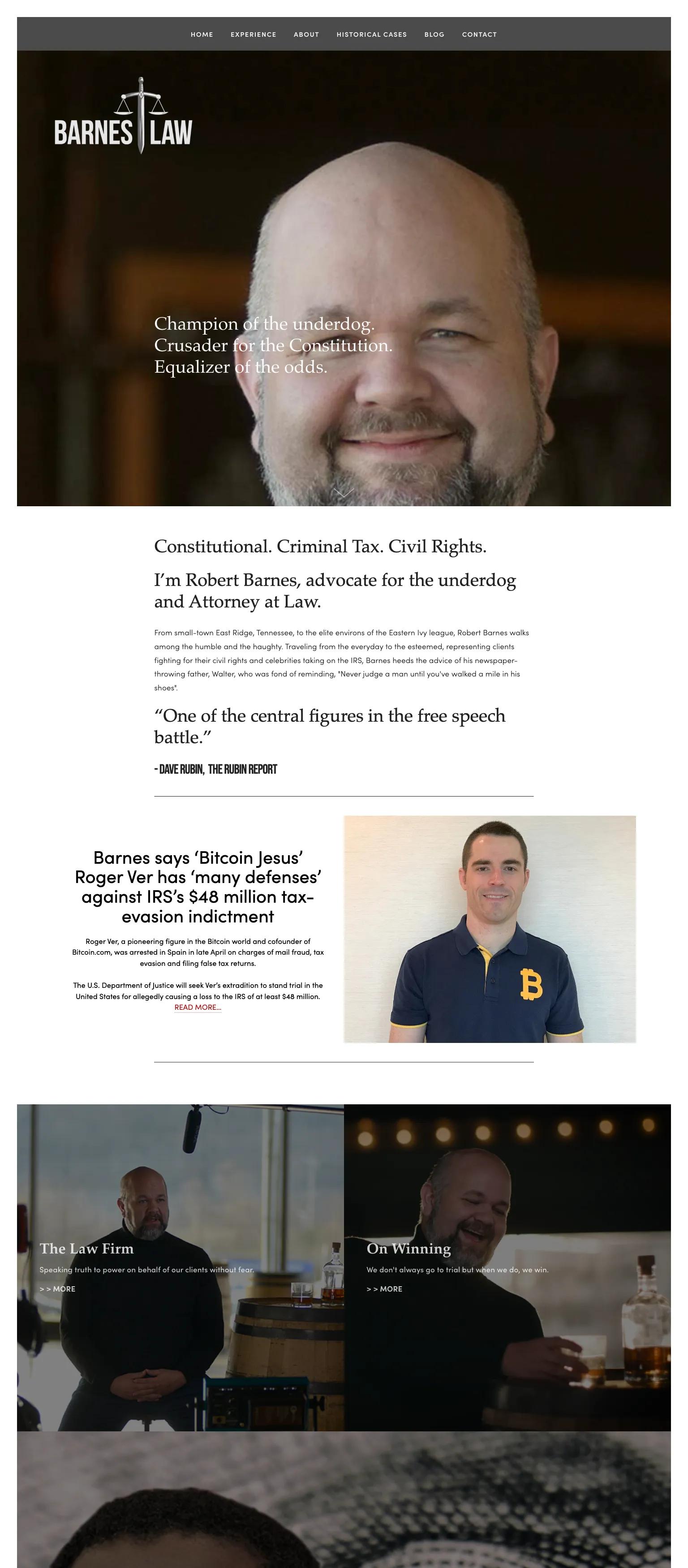 Barnes Law, LLP screenshot