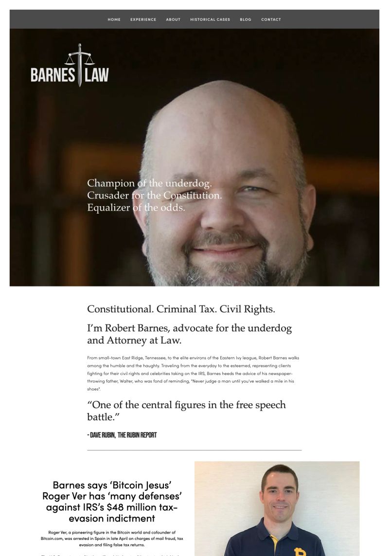 Barnes Law, LLP screenshot