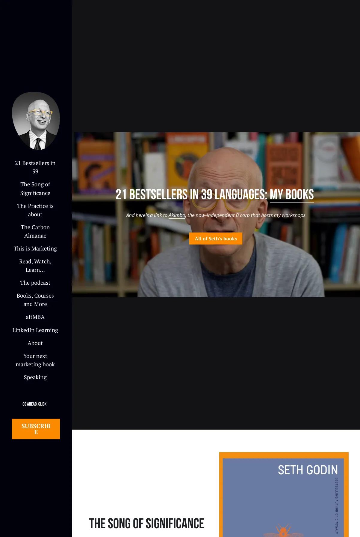 Seth Godin screenshot