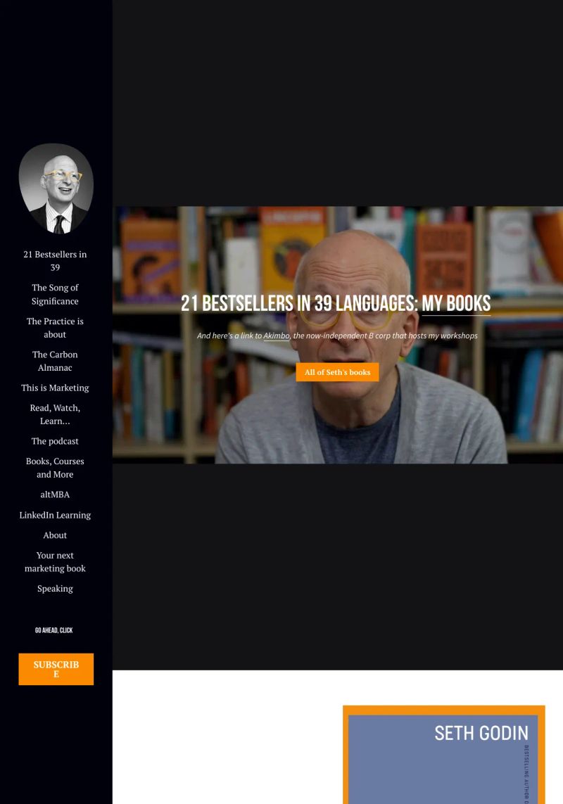 Seth Godin screenshot