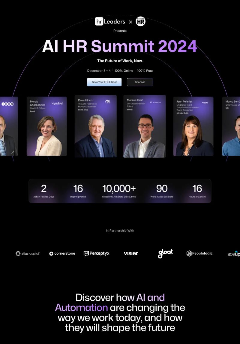 AI HR Summit screenshot