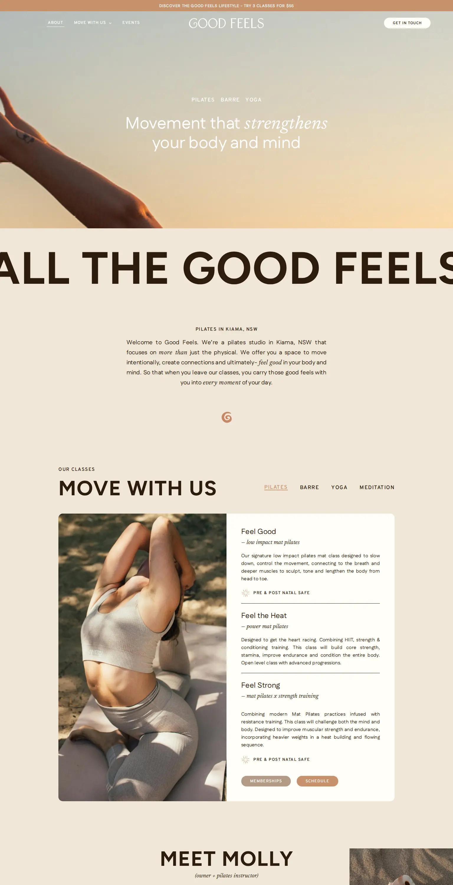 Good Feels Pilates screenshot