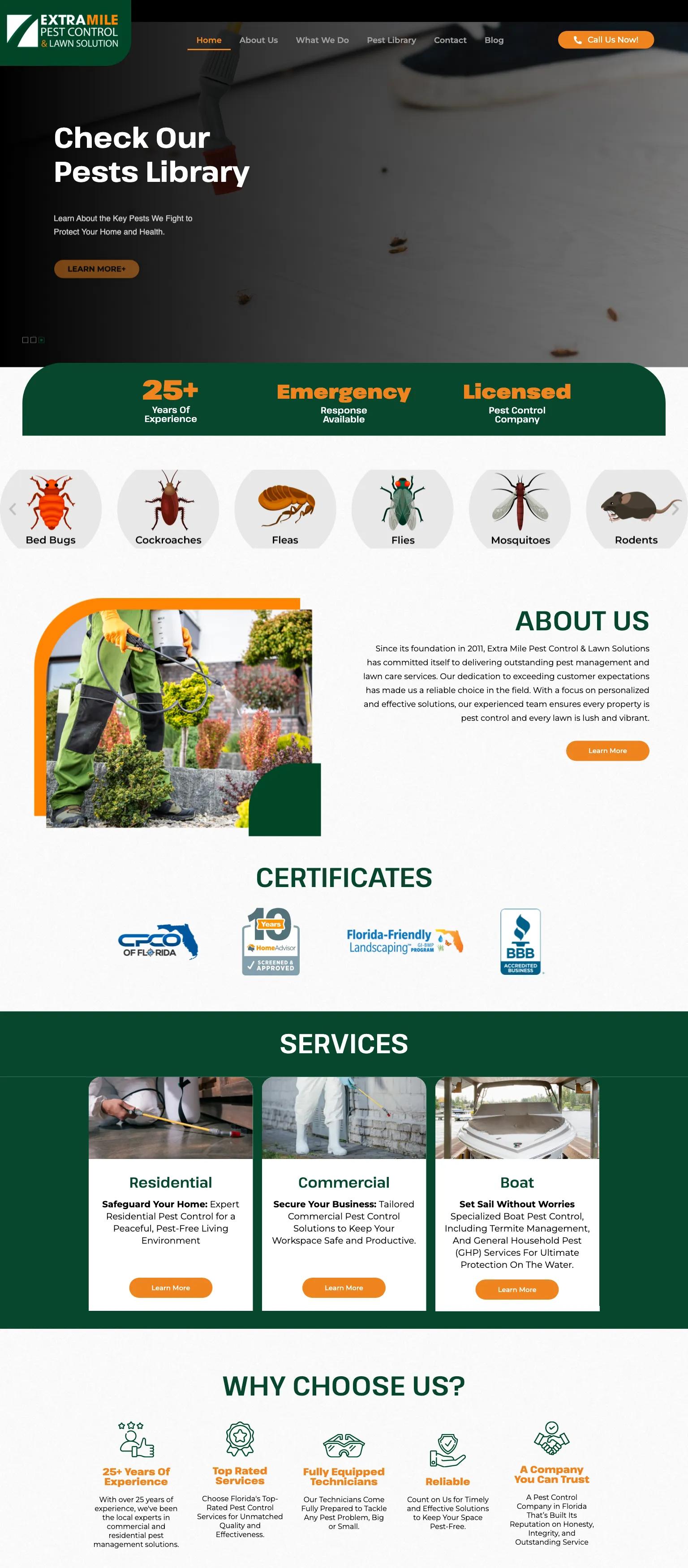 Extra Mile Pest Control screenshot