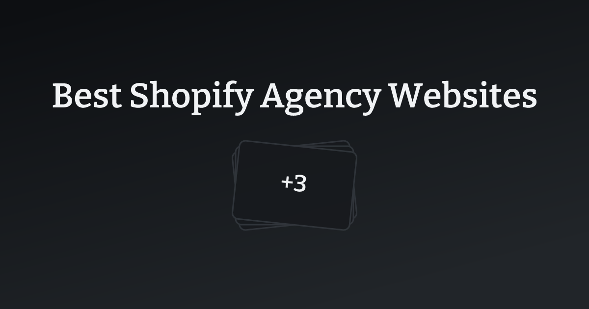 Best Shopify Agency Websites with count