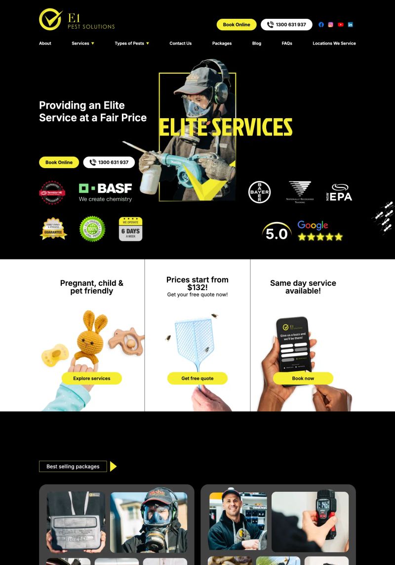 E1 Pest Solutions screenshot