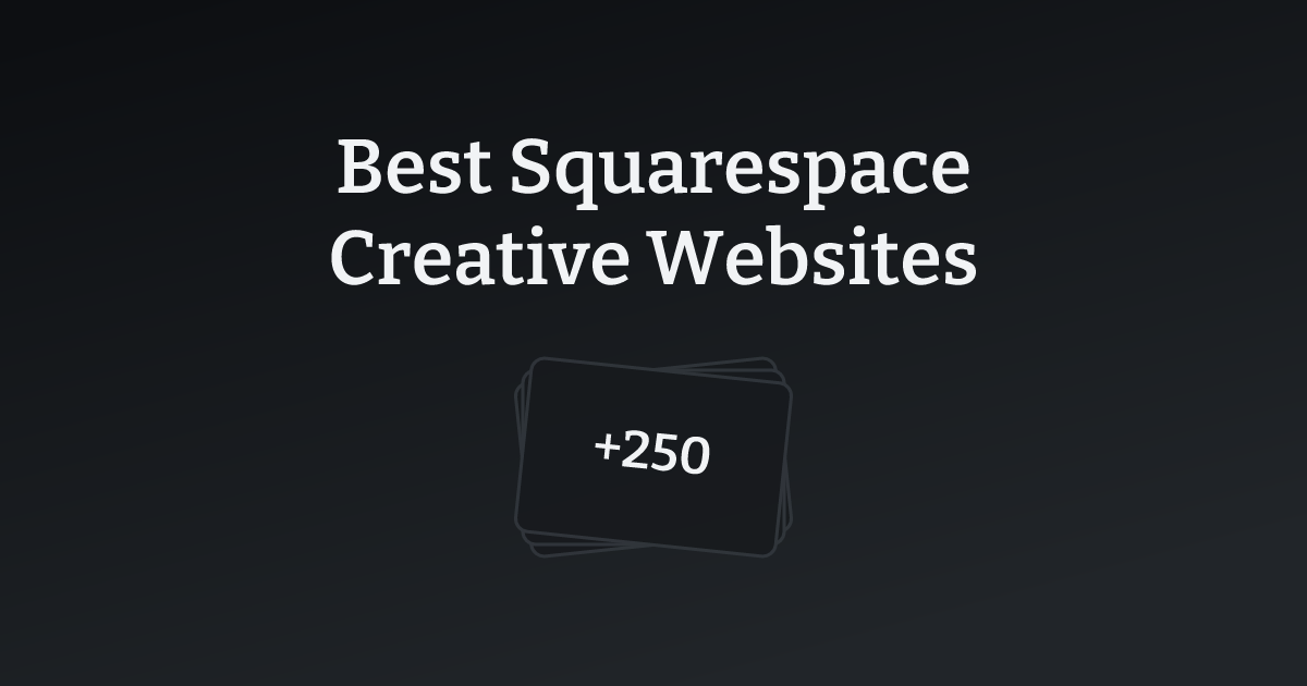 Best Squarespace Creative Websites with count