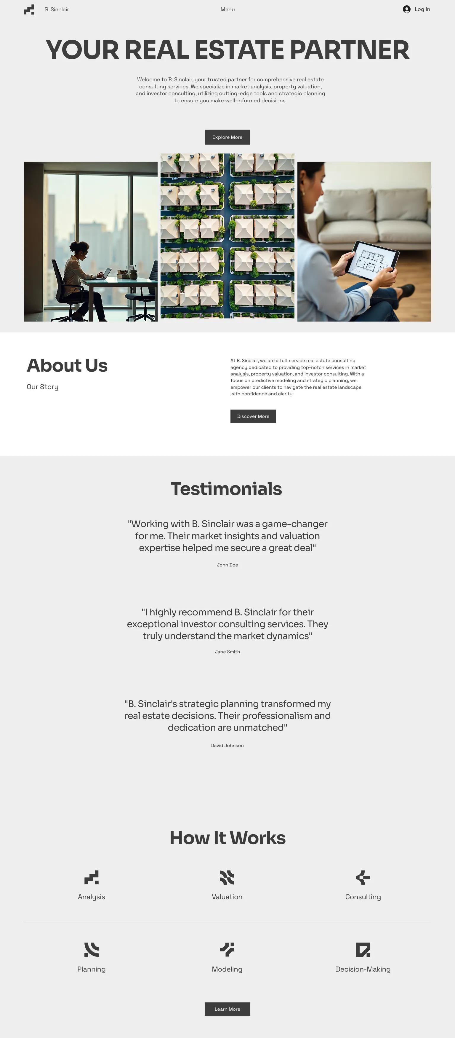 Real Estate Consulting Agency (Sleek) screenshot