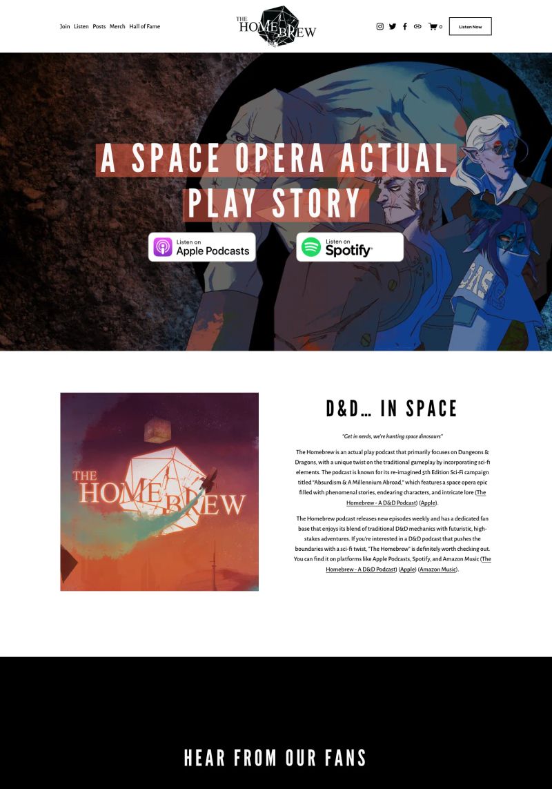 The Homebrew screenshot