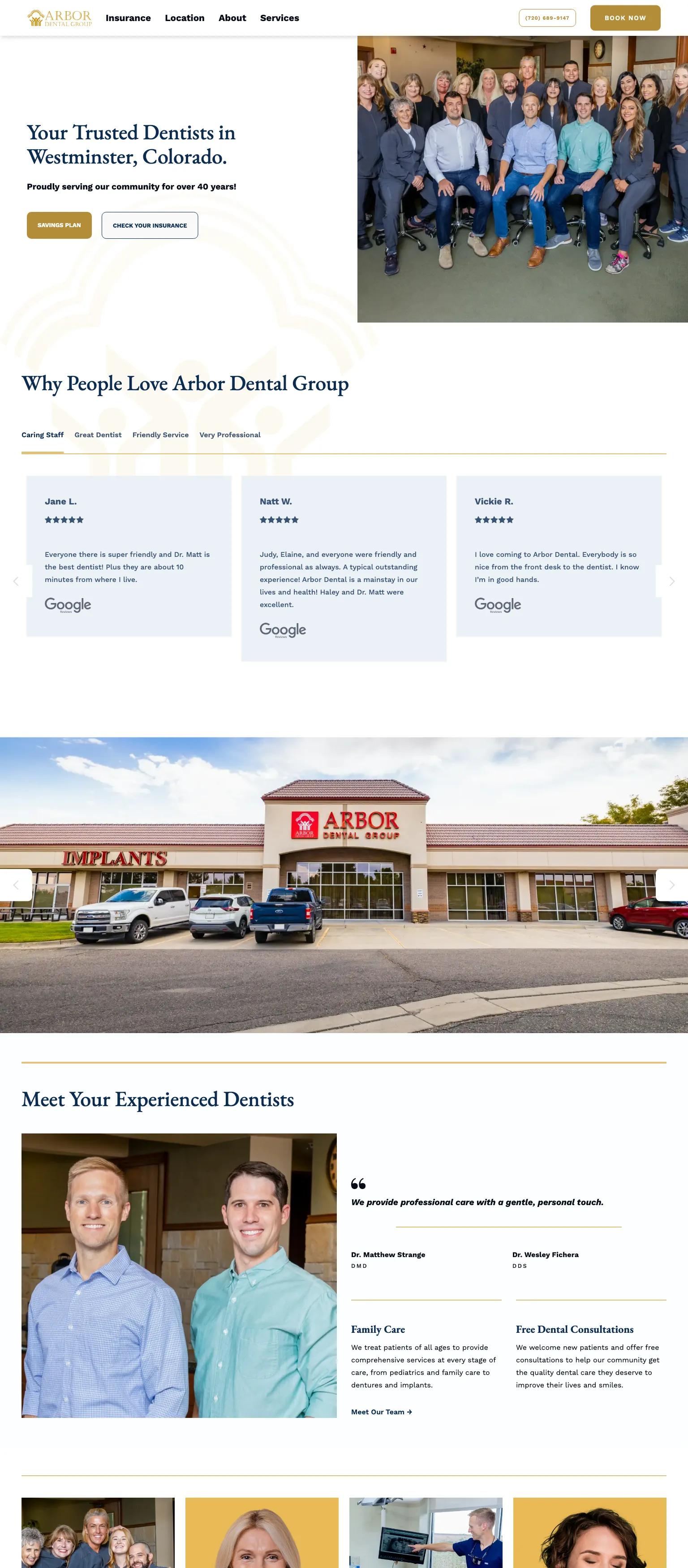 Arbor Dental Group screenshot