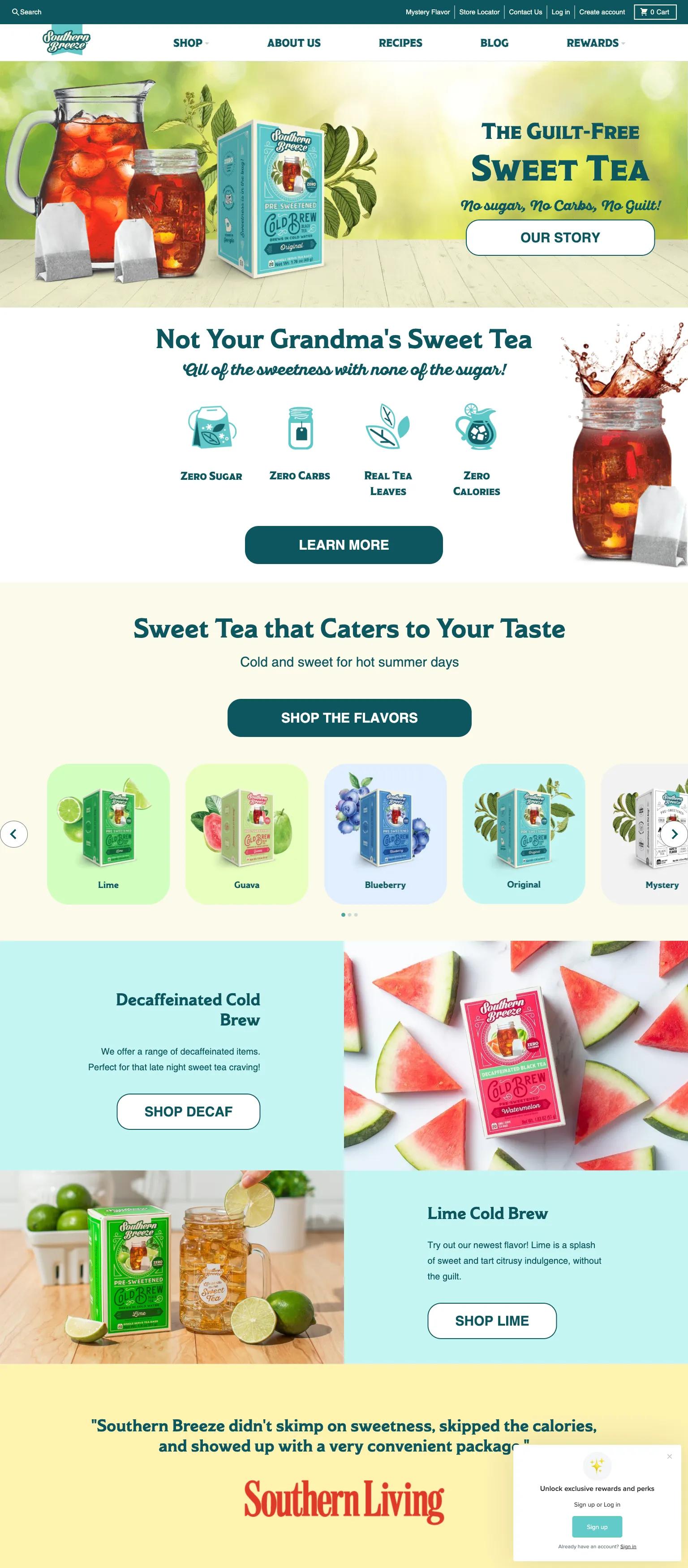 Southern Breeze Sweet Tea screenshot