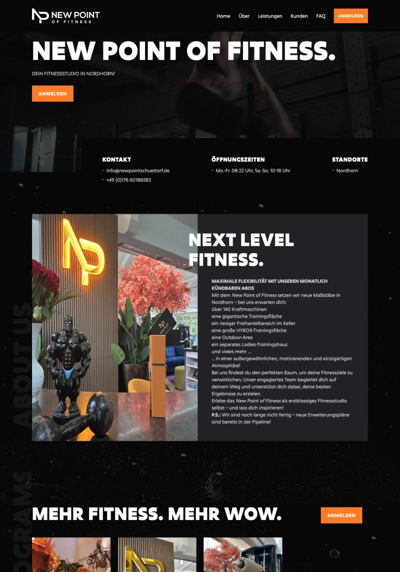 New Point of Fitness screenshot