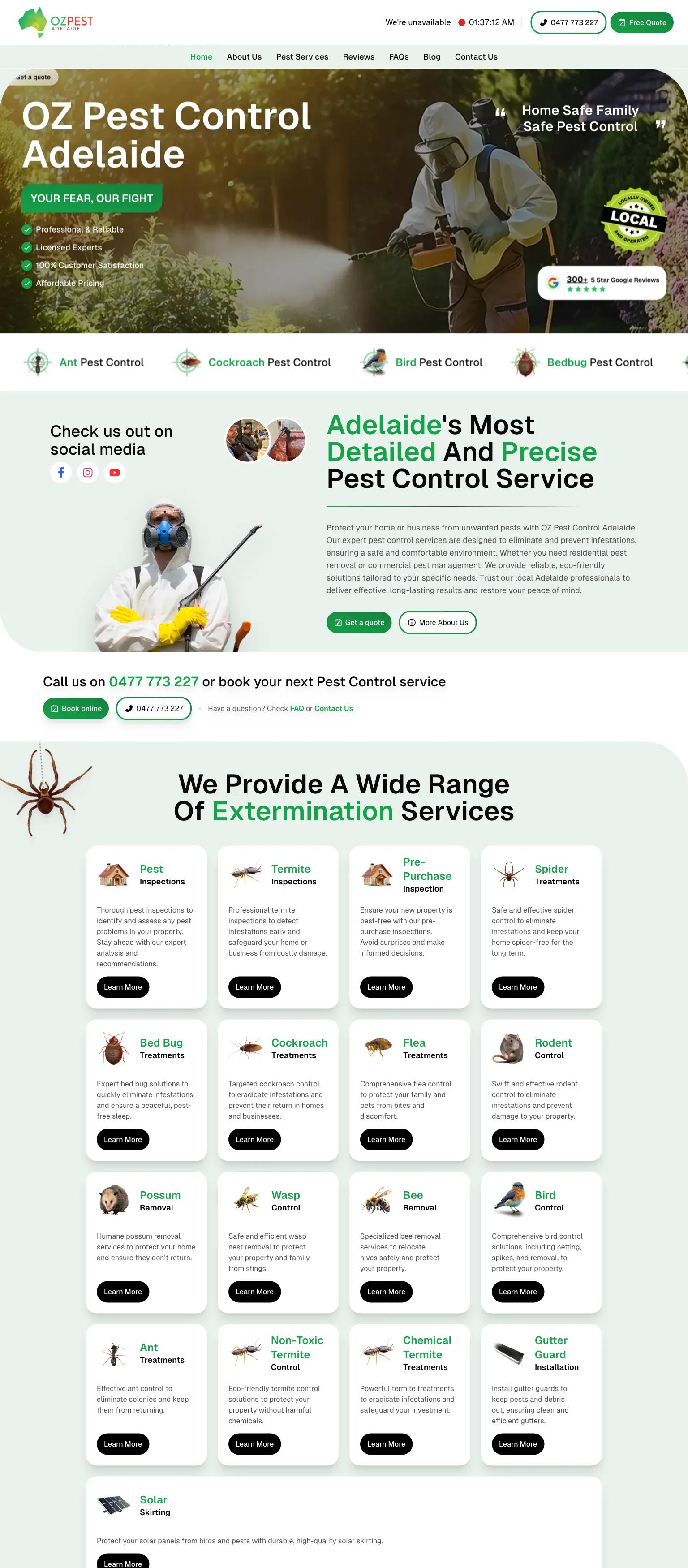 OZ Pest Control Adelaide screenshot