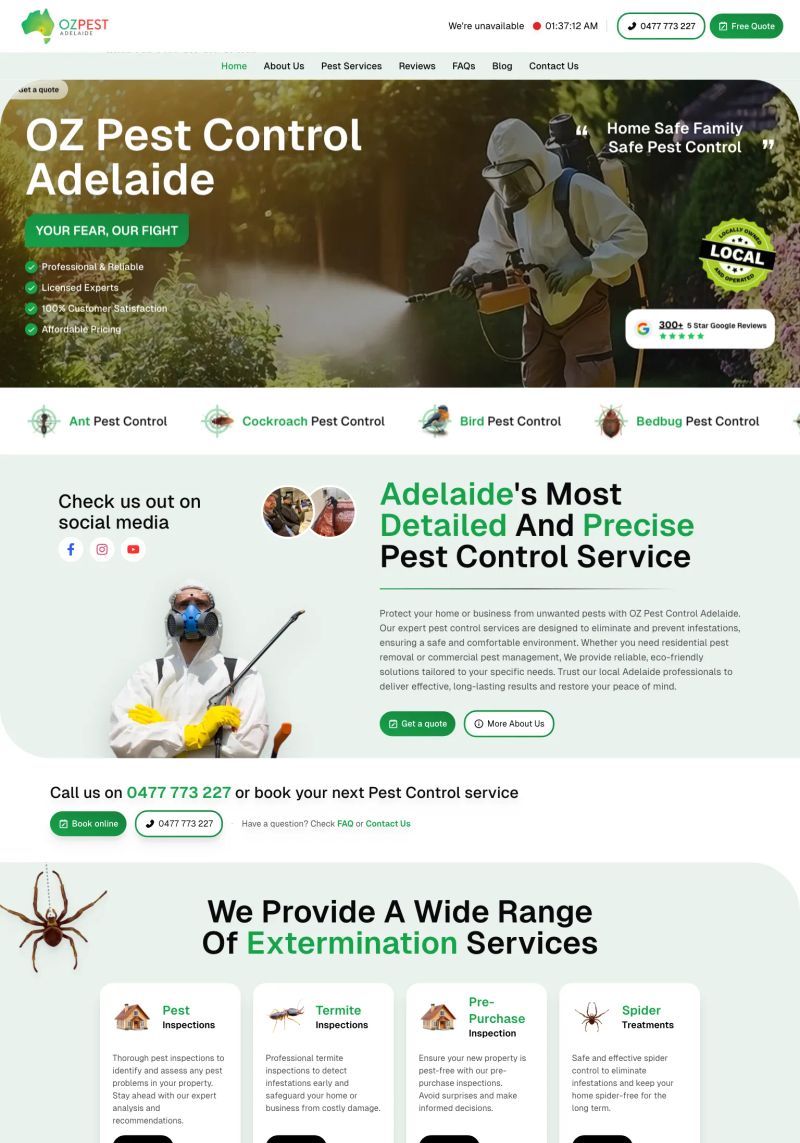 OZ Pest Control Adelaide screenshot