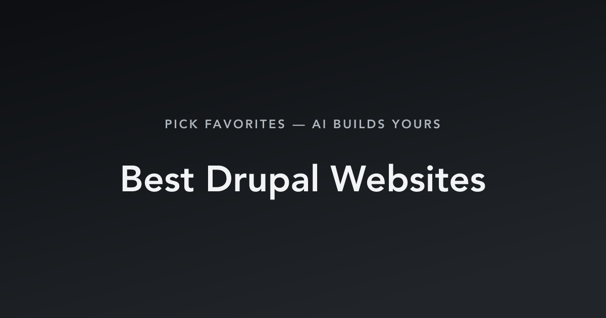 Best Drupal Websites with count