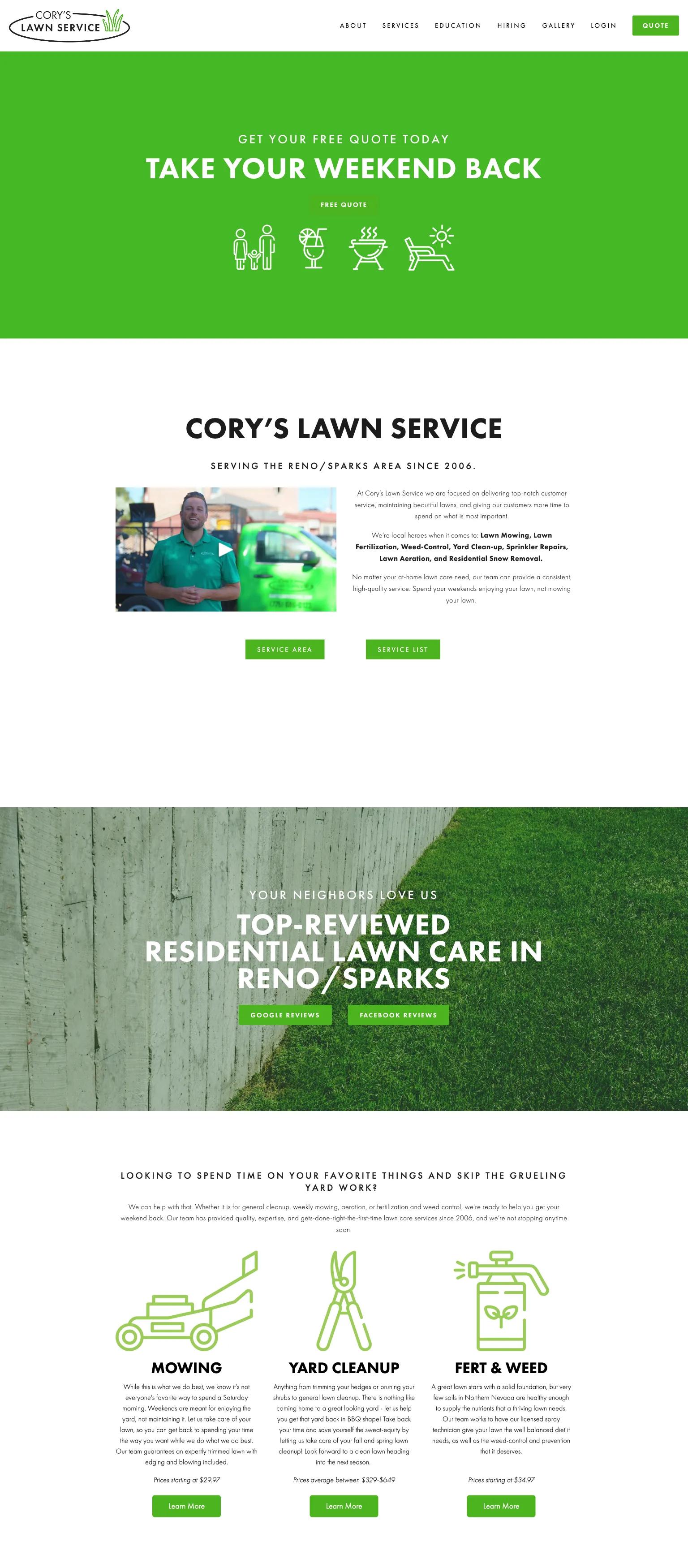 Cory’s Lawn Service screenshot