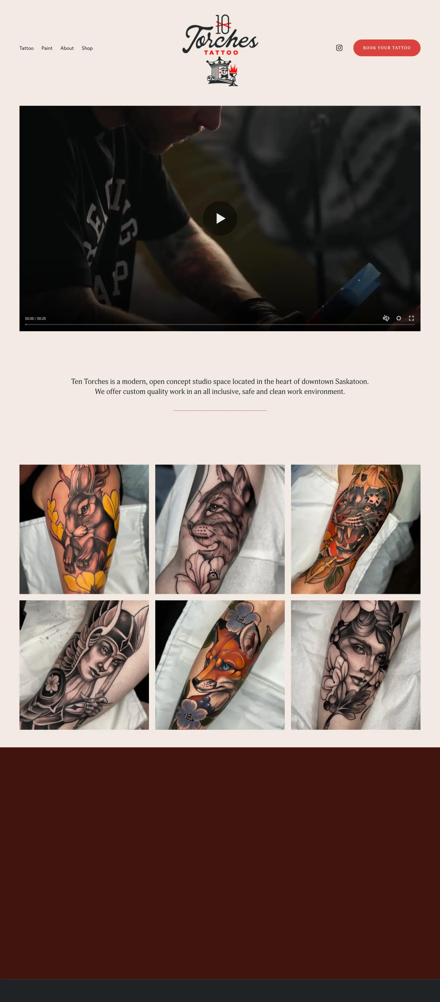 Ten Torches Tattoo screenshot