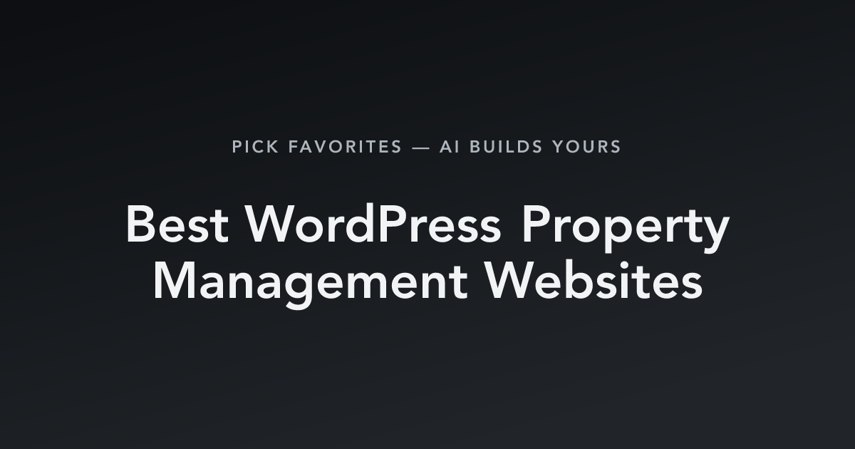 Best WordPress Property Management Websites with count