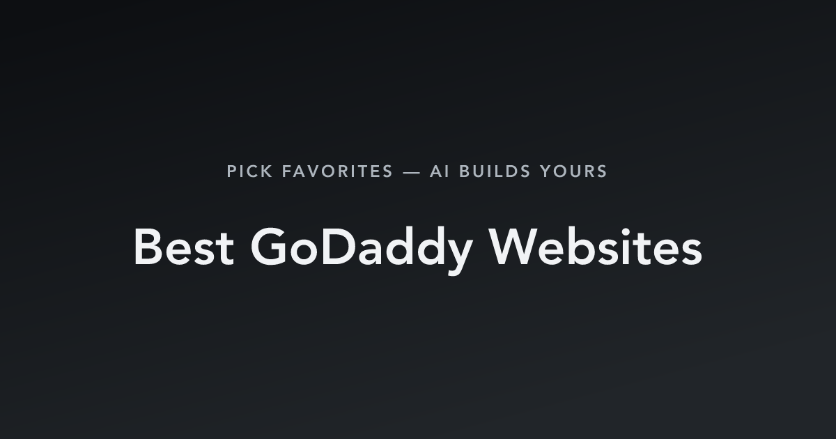 Best GoDaddy Websites with count