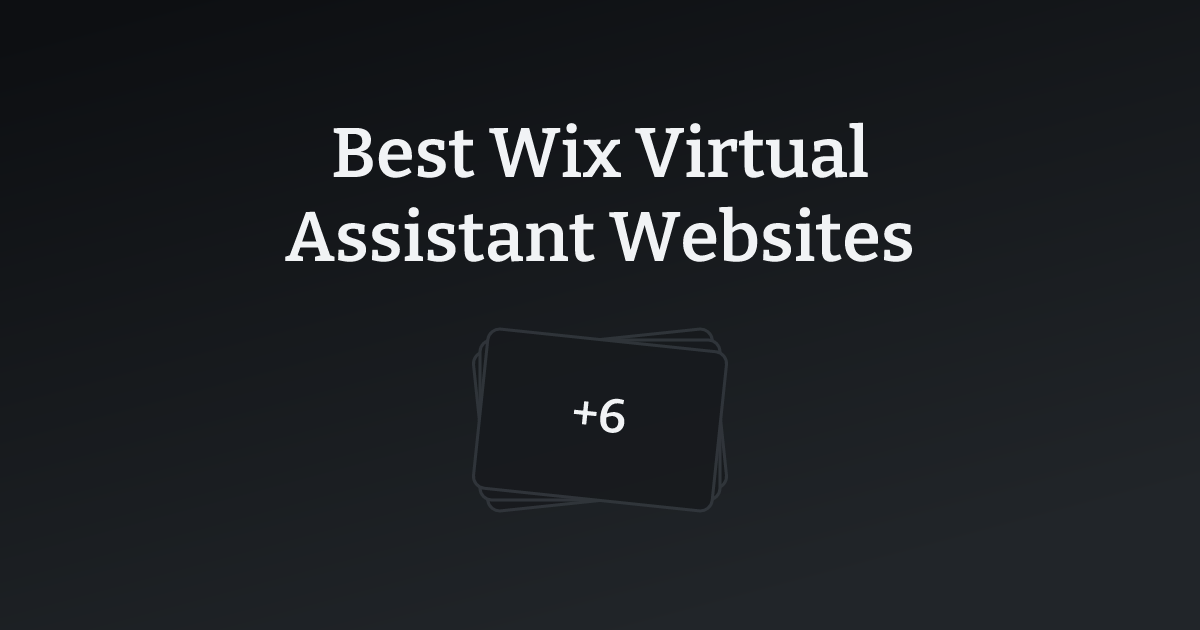 Best Wix Virtual Assistant Websites with count
