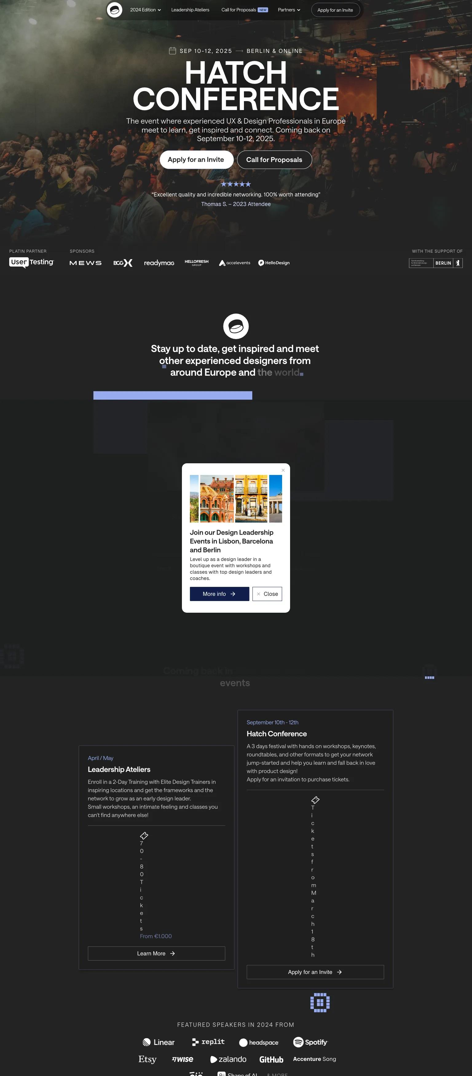 Hatch Conference screenshot