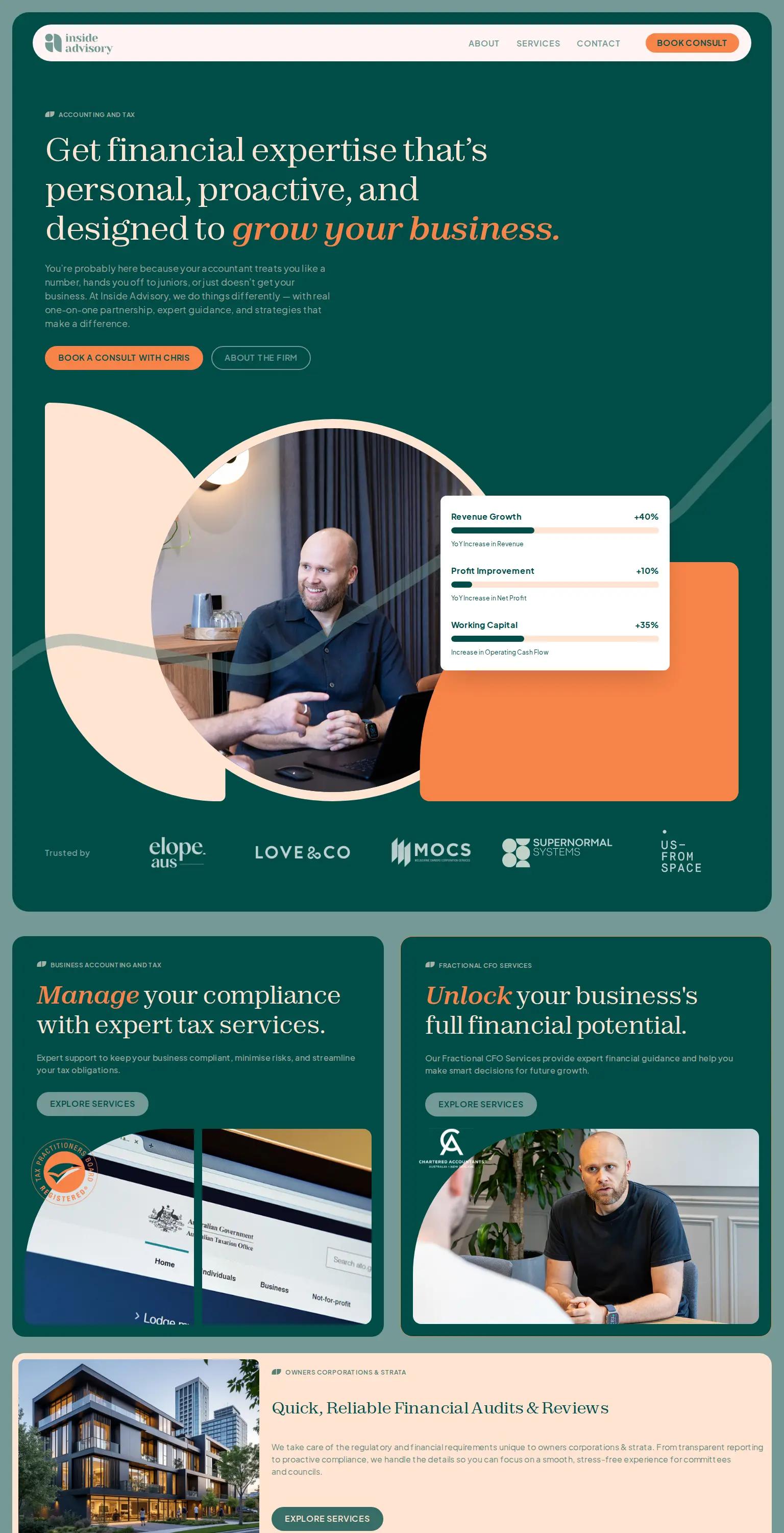 Inside Advisory screenshot