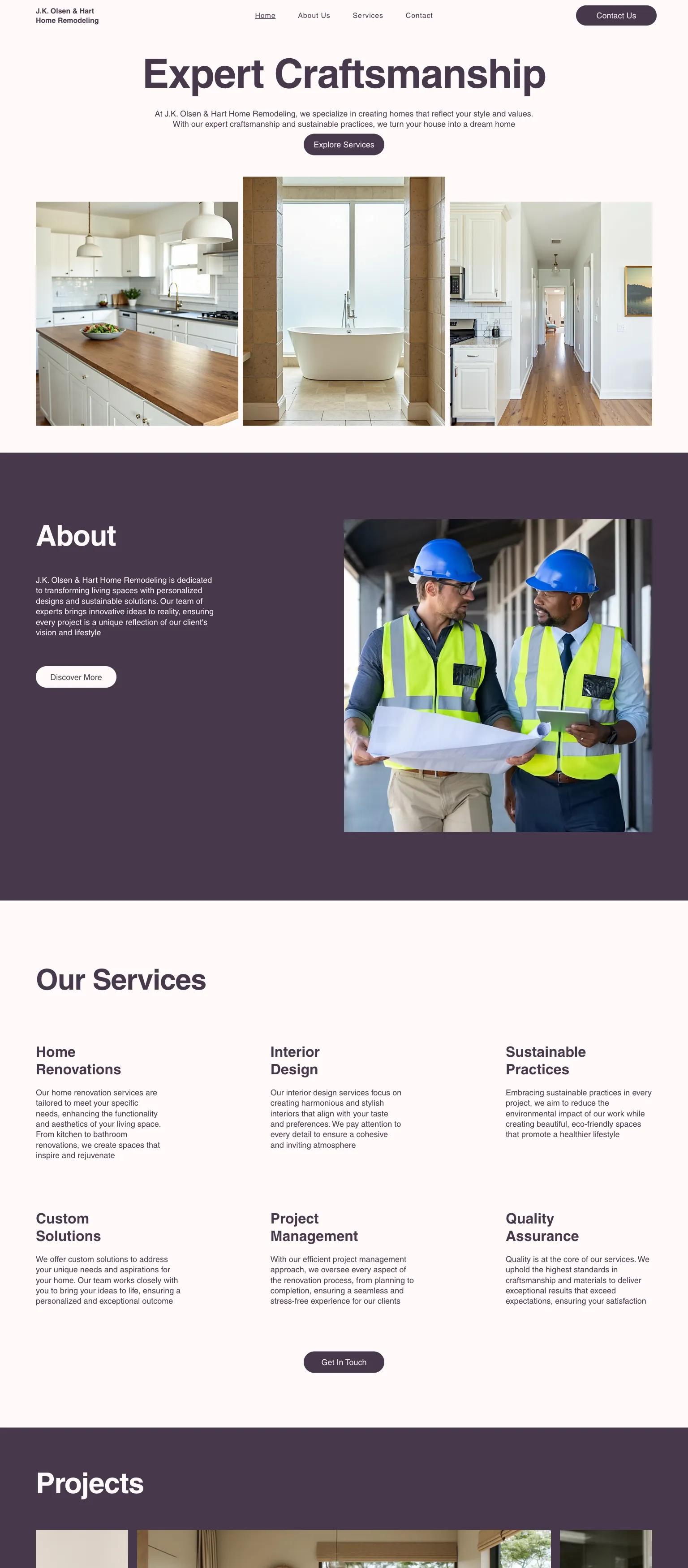 Construction Company (Modern) screenshot