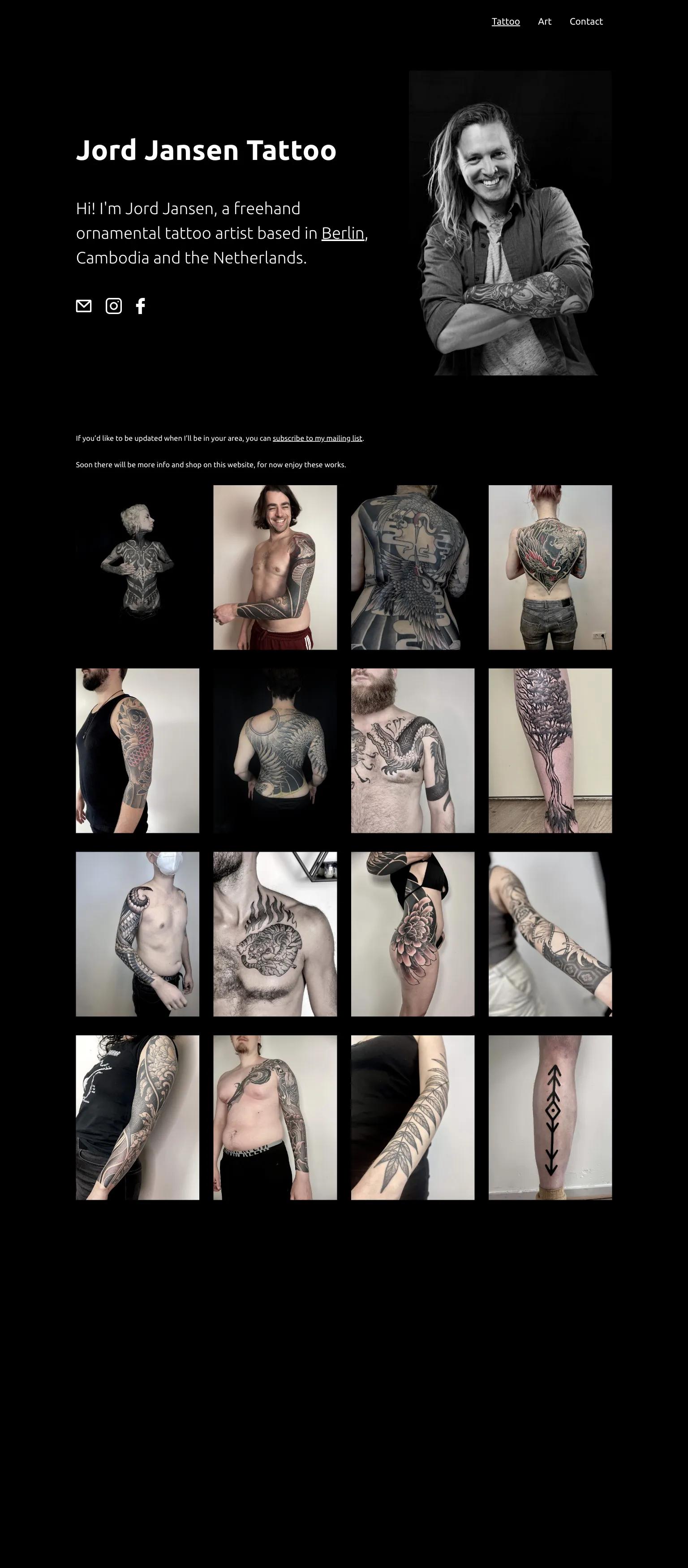 Jord Jansen Tattoo screenshot