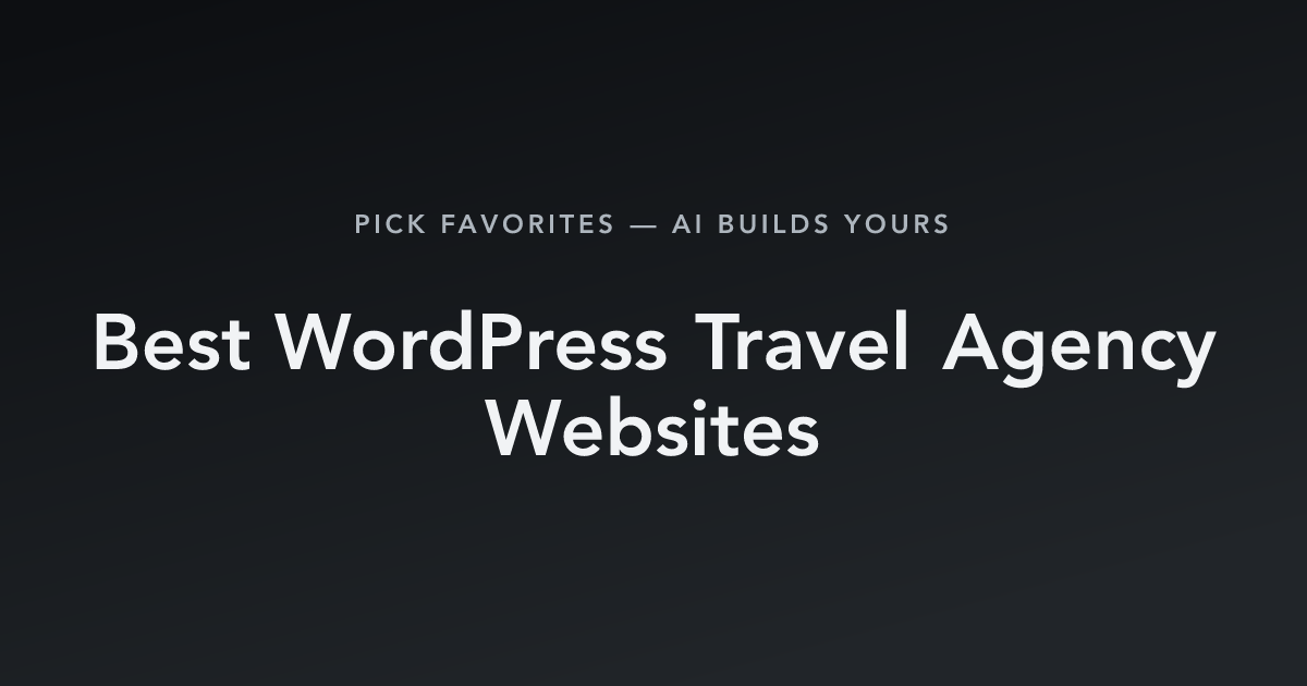 Best WordPress Travel Agency Websites with count