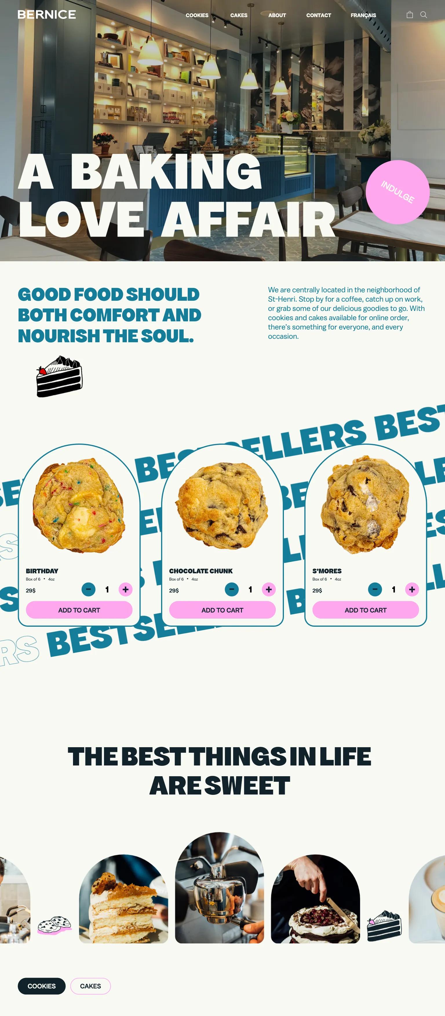 Bernice Bakery screenshot