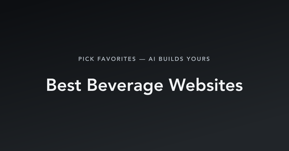 Best Beverage Websites with count