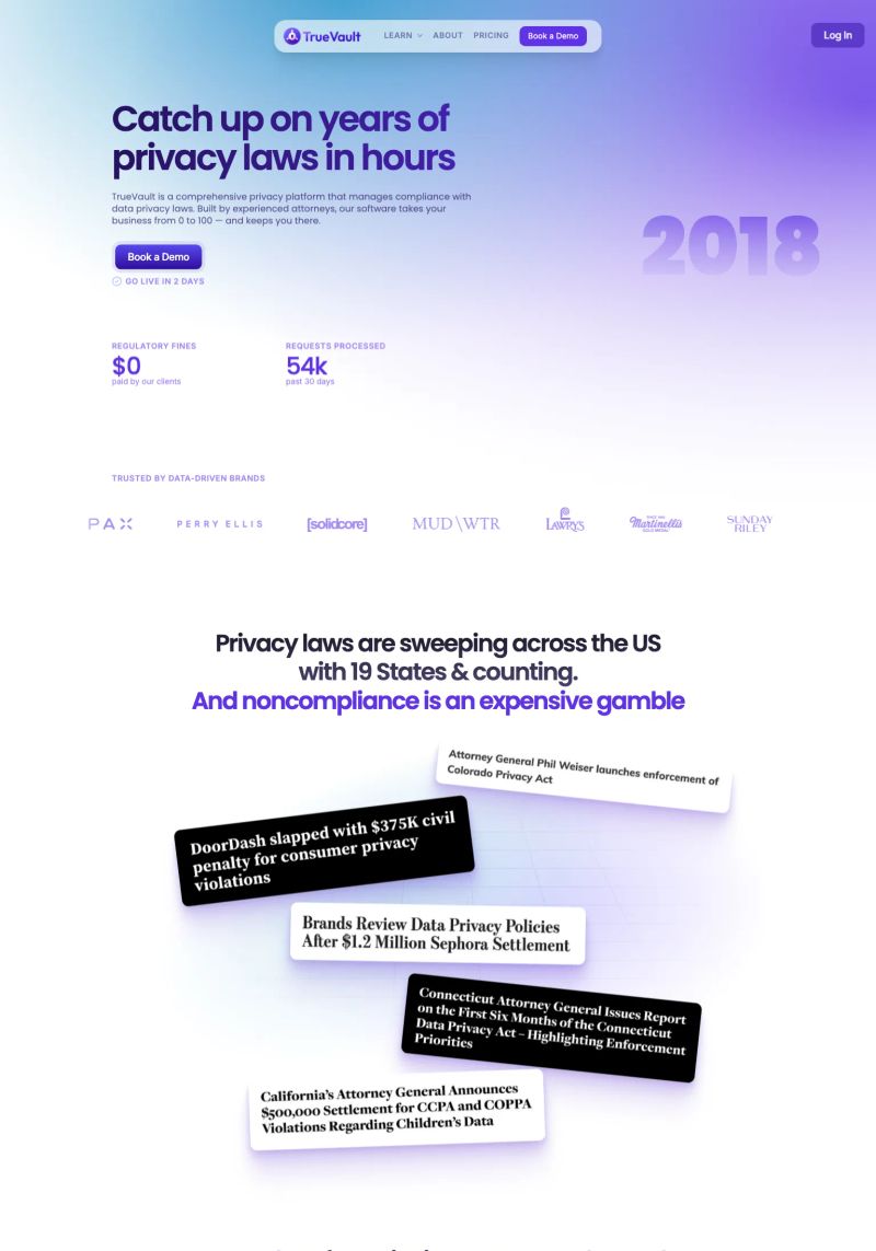 TrueVault screenshot
