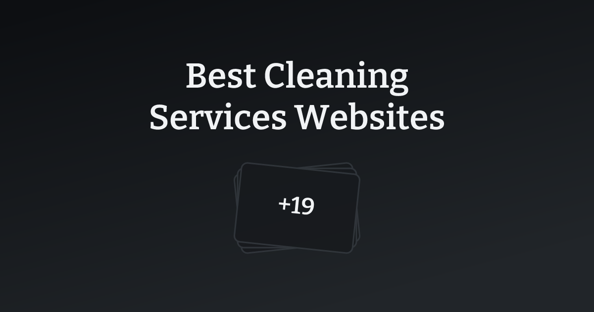 Best Cleaning Services Websites with count