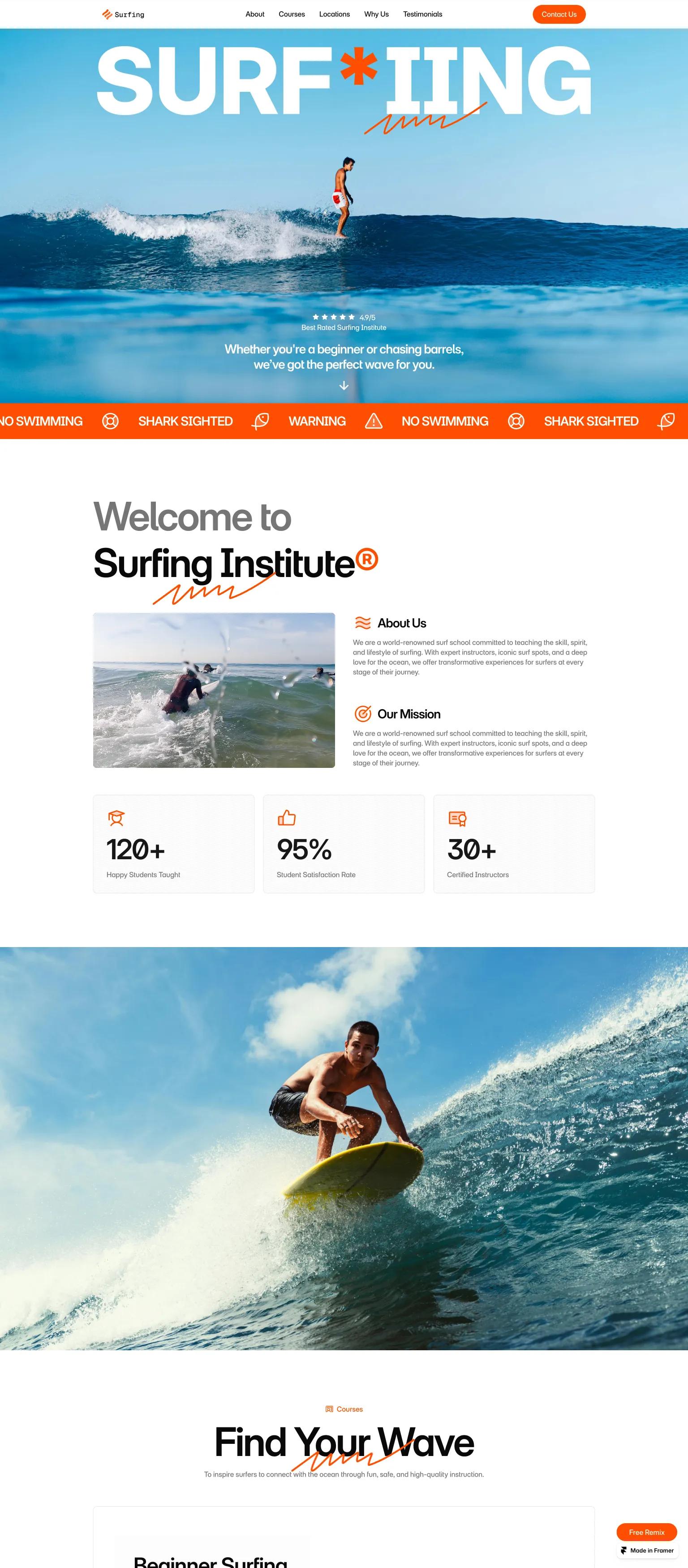 Surfing screenshot