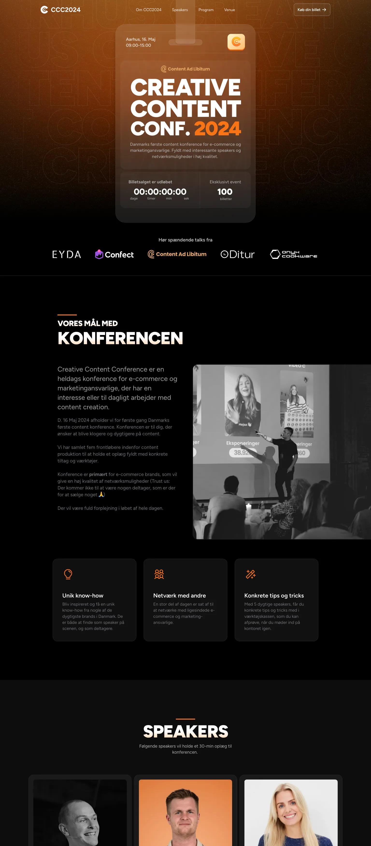 Creative Content Conference screenshot