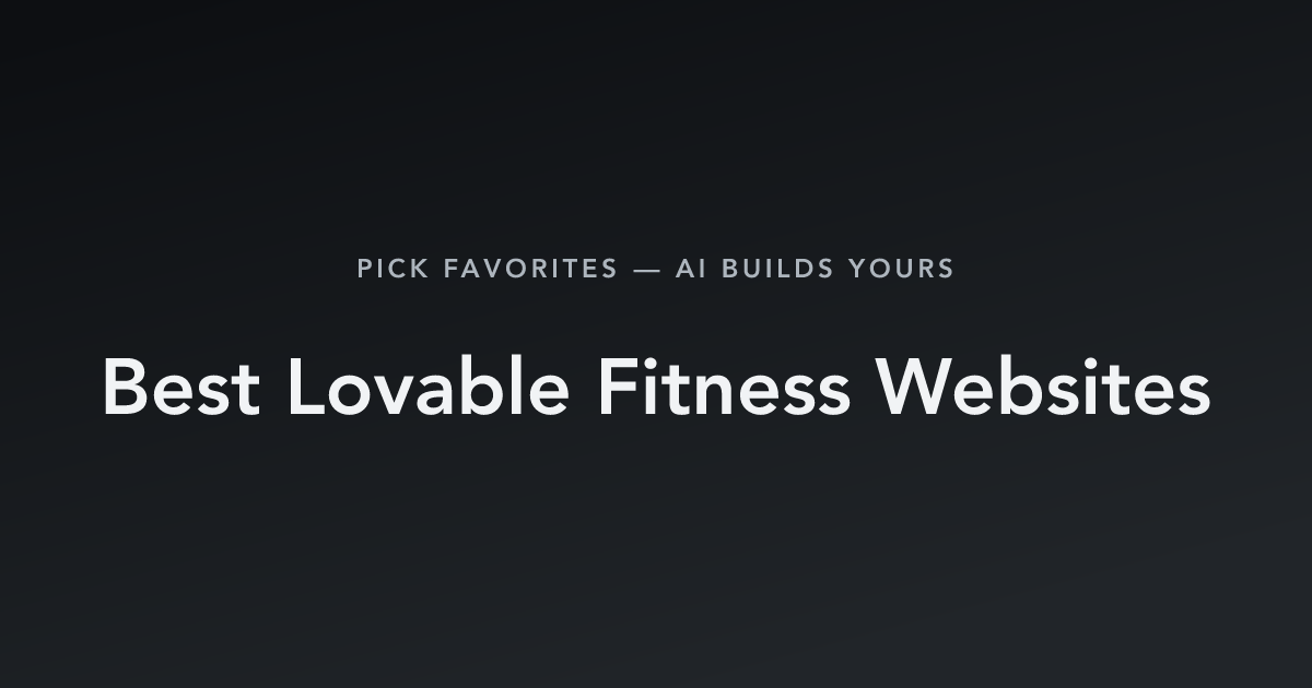 Best Lovable Fitness Websites with count