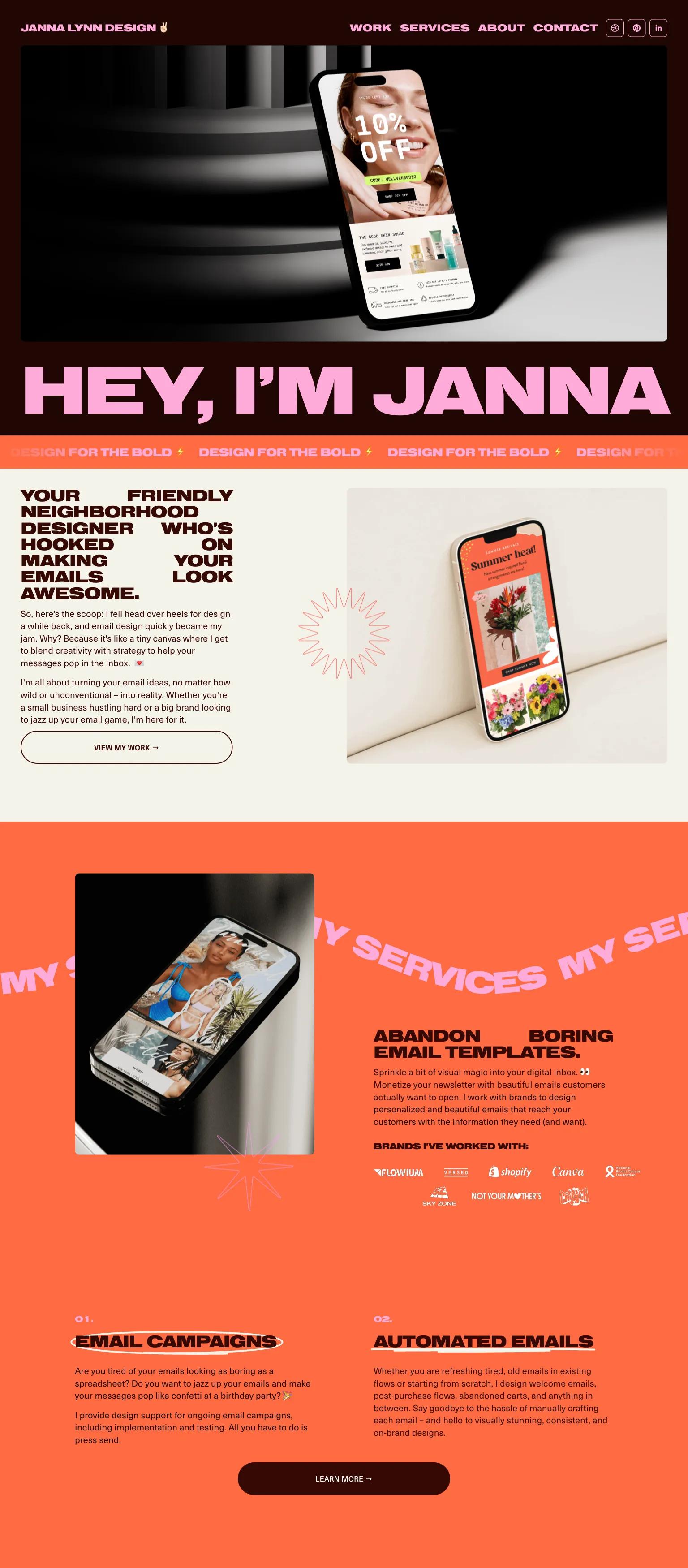 Janna Lynn Design screenshot