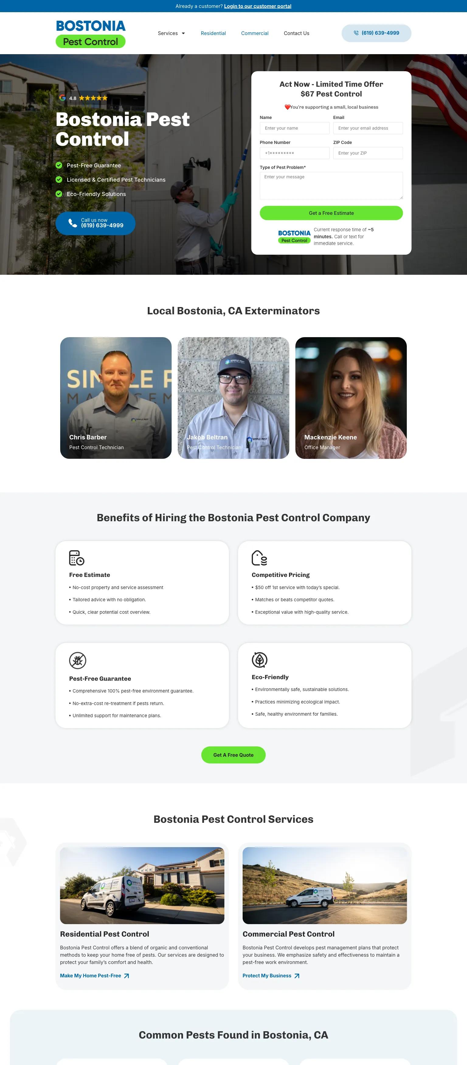 Bostonia Pest Control screenshot