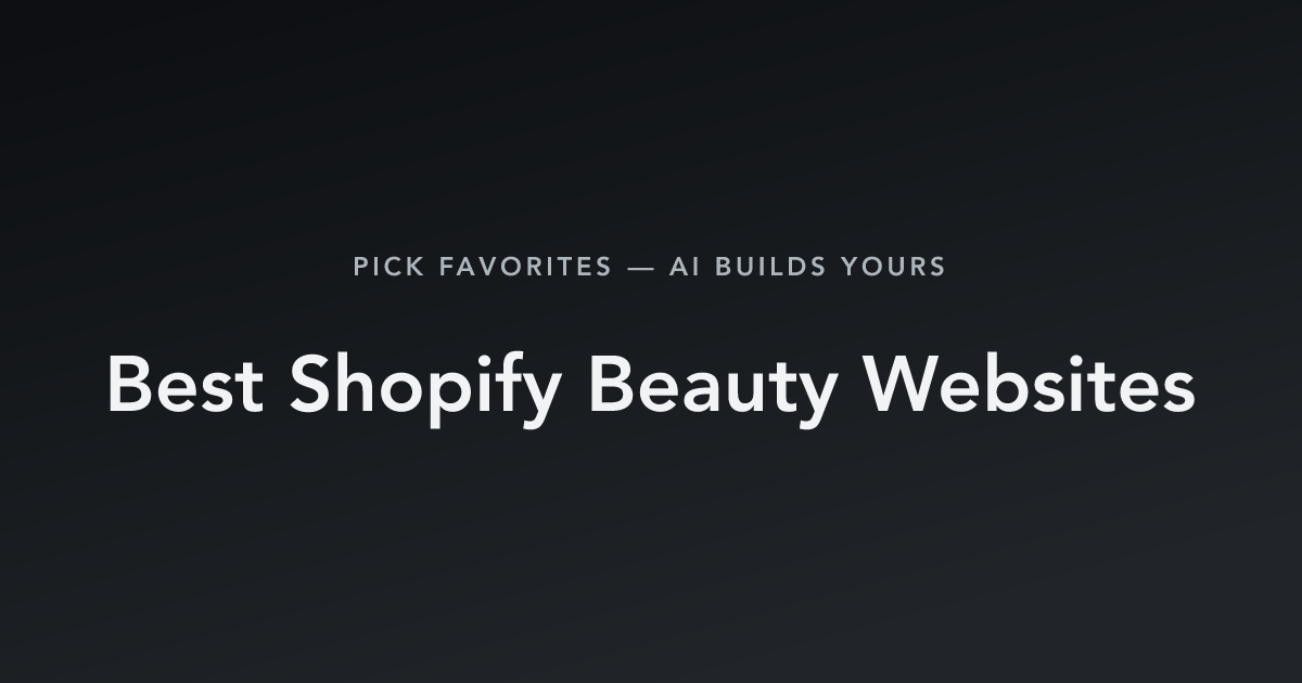 Best Shopify Beauty Websites with count