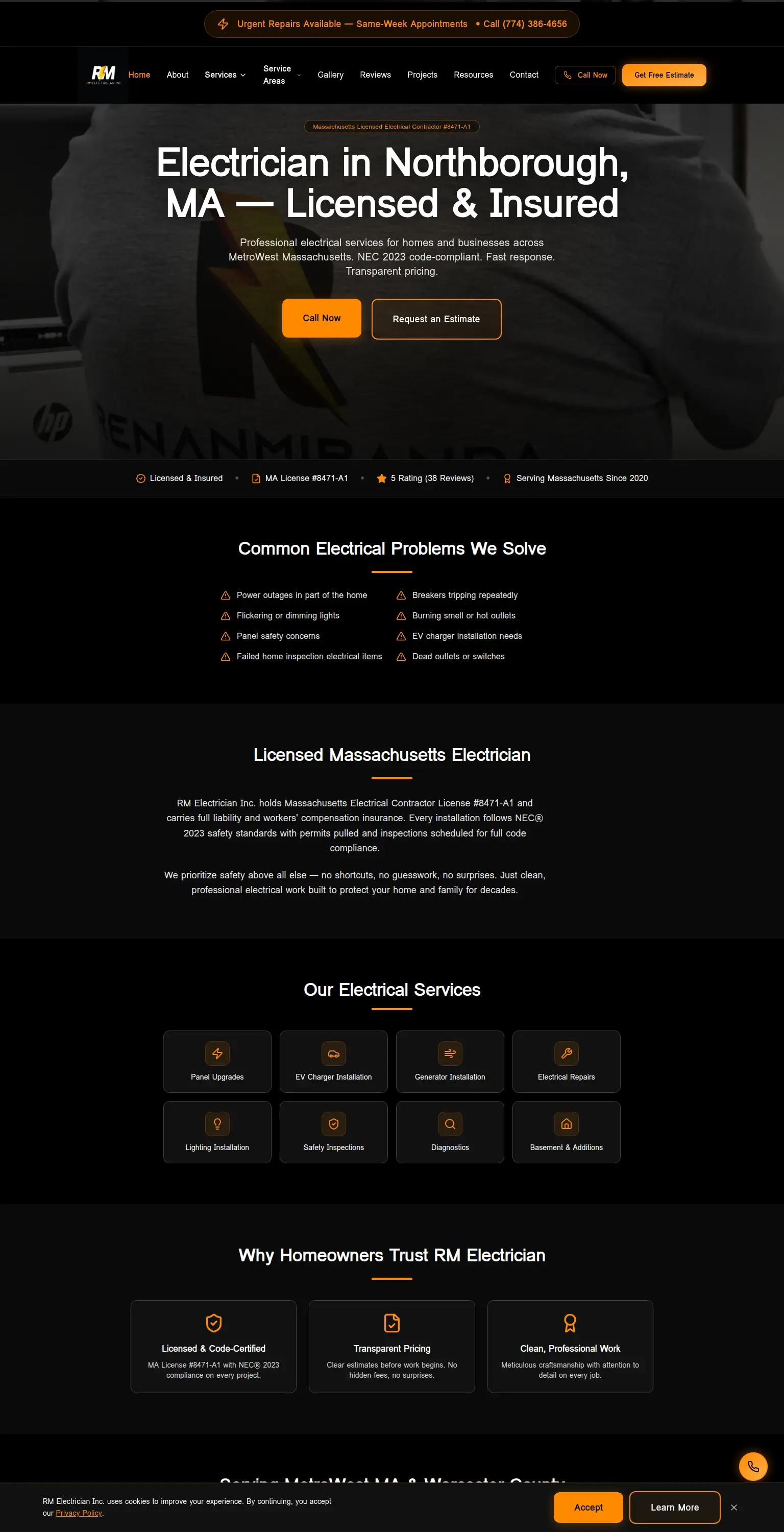 RM Electrician screenshot