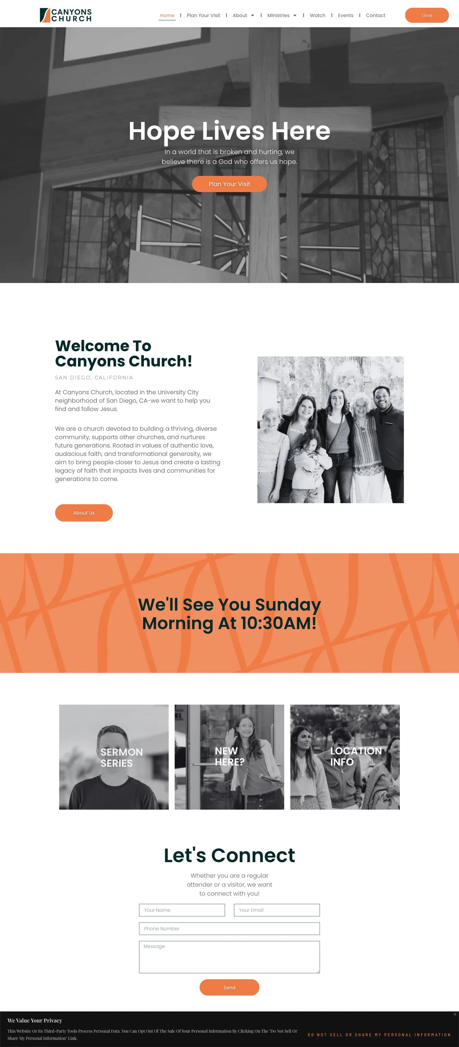 Canyons Church screenshot
