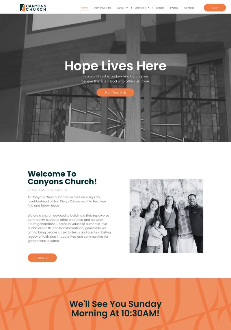 Canyons Church screenshot