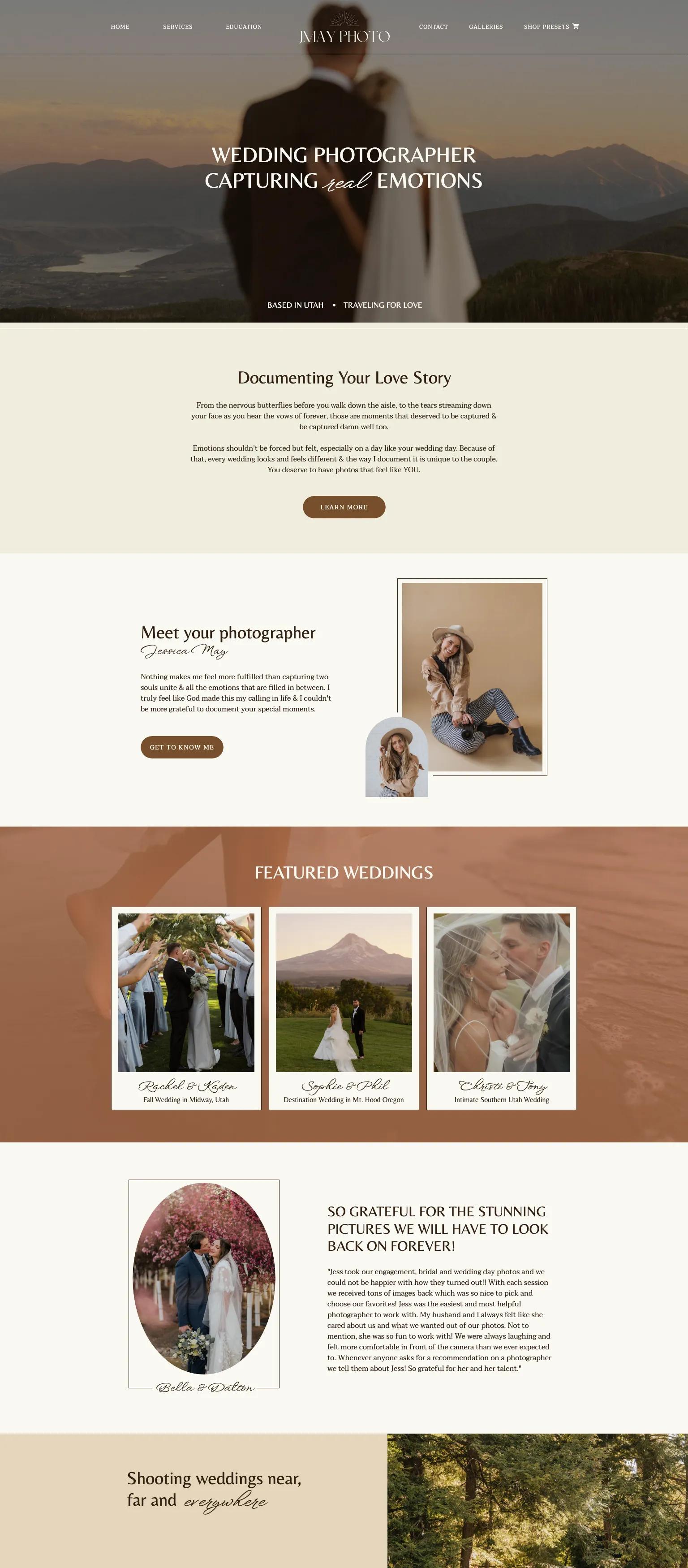 Jessica May Photography screenshot