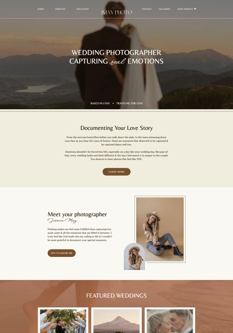Jessica May Photography screenshot